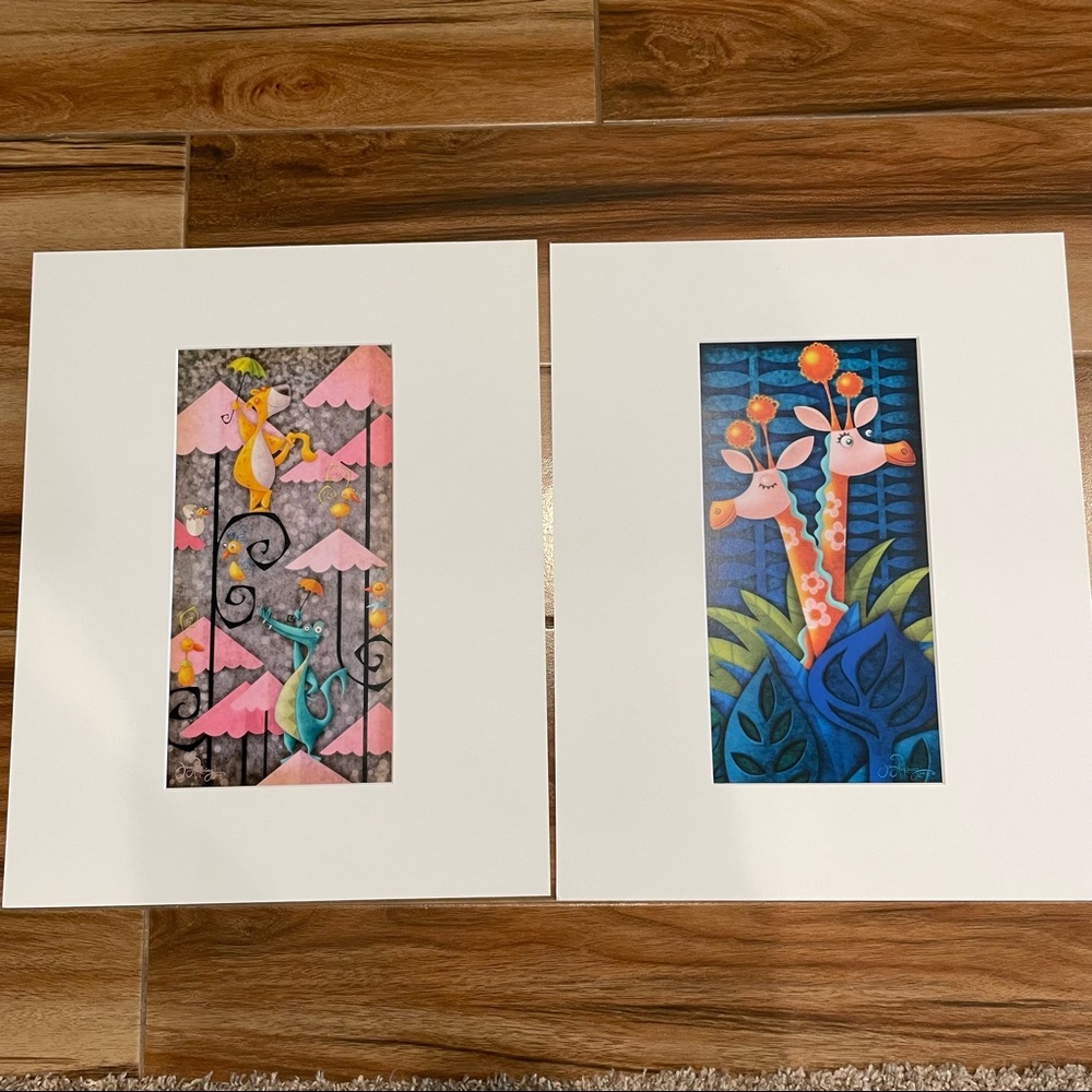 Disneyland Small World Art Jimmy PickeringPrints Giraffe Safari Jungle …